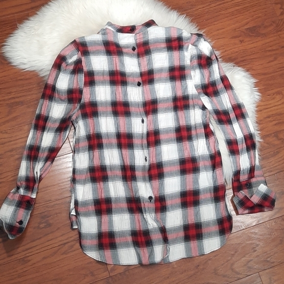 Zara Woman Cutout Long-sleeved Blouse - Picture 4 of 7